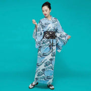Kimono Japonais Femme 'Vague Kanagawa'