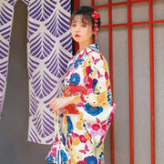 Kimono Japonais Femme Coloré 'Reiko'