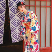 Kimono Japonais Femme Coloré 'Reiko'