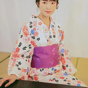 Kimono japonais femme fleuri