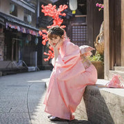 Kimono Japonais Femme Rose