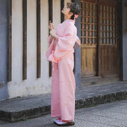 Kimono Japonais Femme Rose 'Mariko'