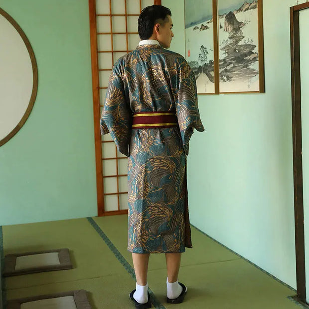 Kimono Japonais Homme Soie &