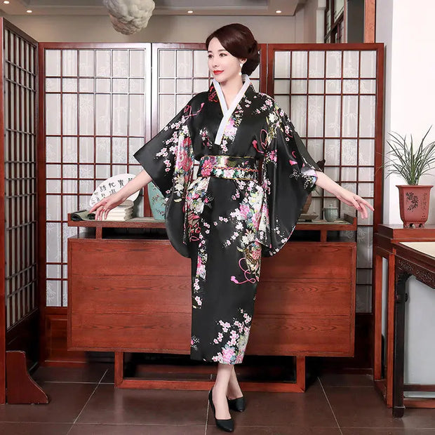 Kimono Japonais Long Femme