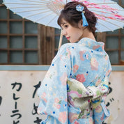 Kimono Japonais Traditionnel Femme 'Eiko'