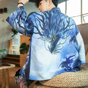 Kimono Léger pour Homme à l'imprimé dragon japonais
