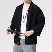 Kimono Noir Homme 'Yuudai'