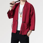 Kimono Rouge Homme 'Yuudai'
