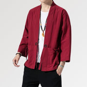 Kimono Rouge Homme 'Yuudai'