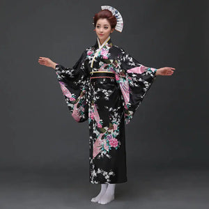 Kimono Traditionnel Japonais Femme 'Nori'