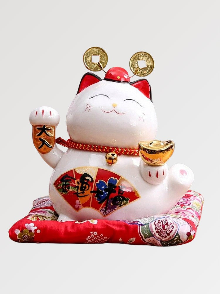 maneki neko tirelire hiragana