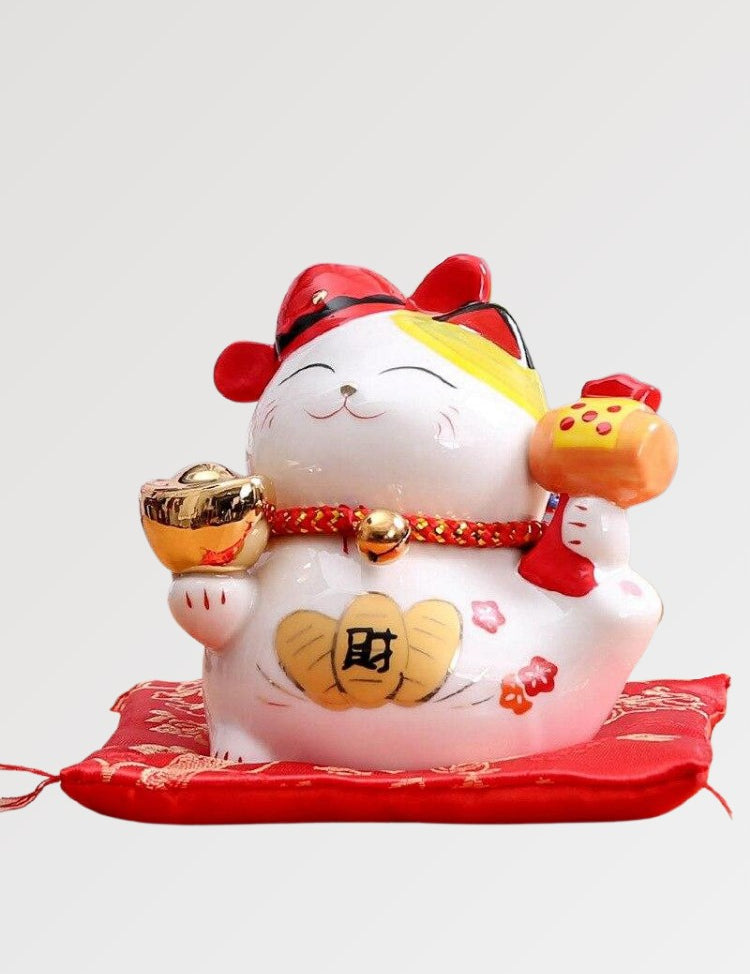 Maneki Neko Tirelire Porcelaine