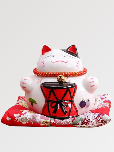 Tirelire Chat Japonais 'Tambourin'