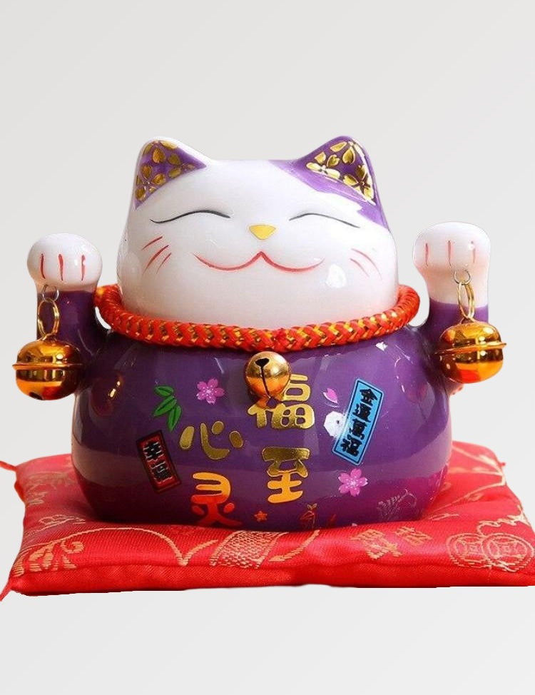Maneki Neko Tirelire Violet