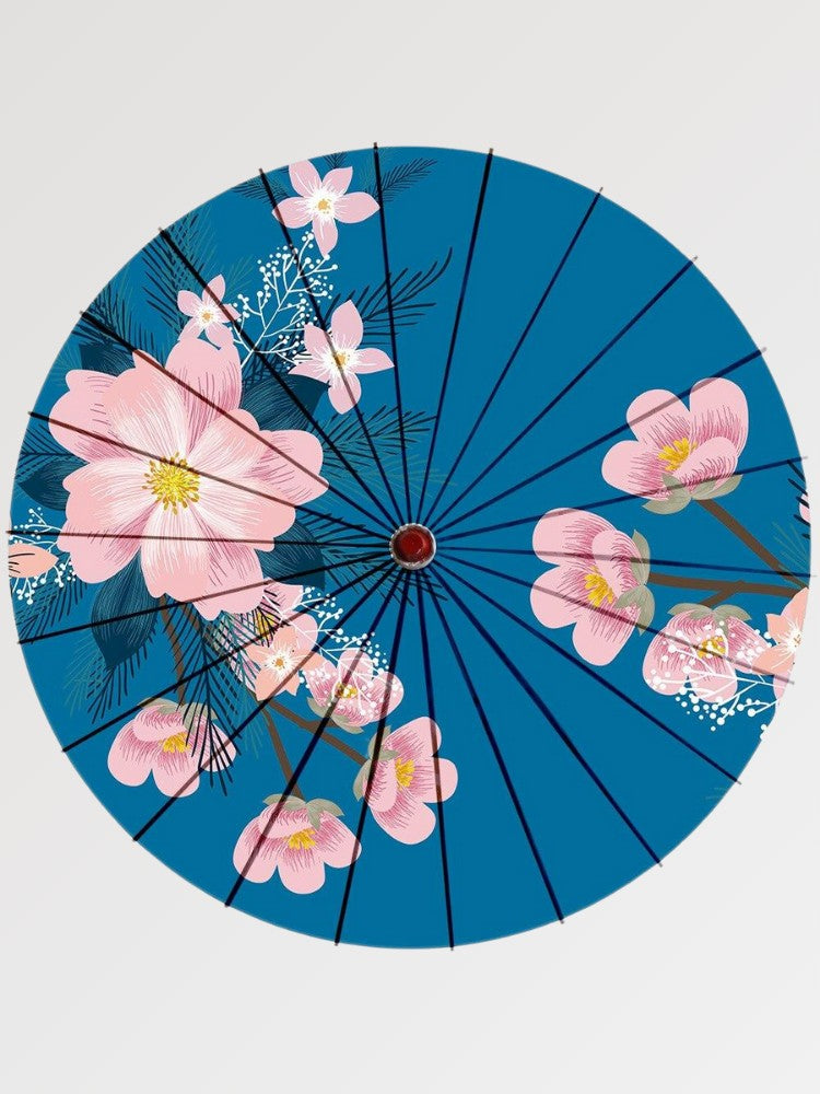 Ombrelle japonaise Furawa — motif floral imprimé — Japanstreet