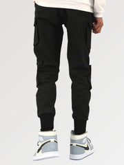 Pantalon Noir Streetwear 'Shinshiro'