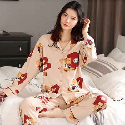 Pyjama japonais deux pièces pour femme