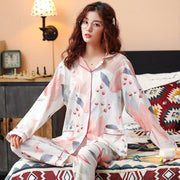 Pyjama deux pièces style japonais pour femme