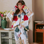 pyjama japonais ensemble femme