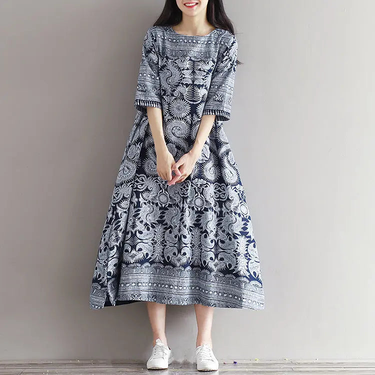 Robe Motif Japonais 'Agomori'