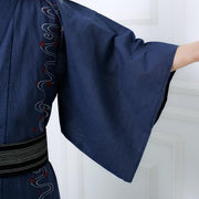 Yukata pour Homme 'Bleu Traditionnel'