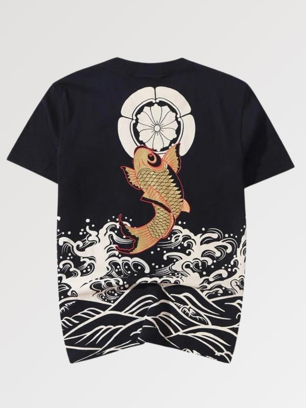 t-shirt japonais carpe