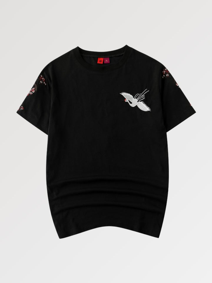 tee shirt oiseau japonais