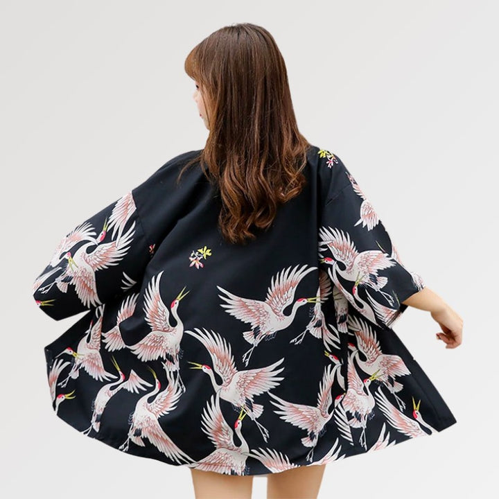 veste kimono courte femme