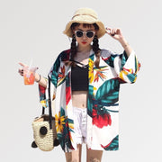 Veste Kimono Fleuri Femme 'Tropical'