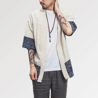Veste Kimono Japonais Homme 'Mitsuo'