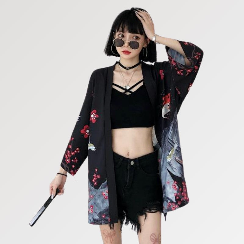 Veste Légère Kimono Femme 'Edo'