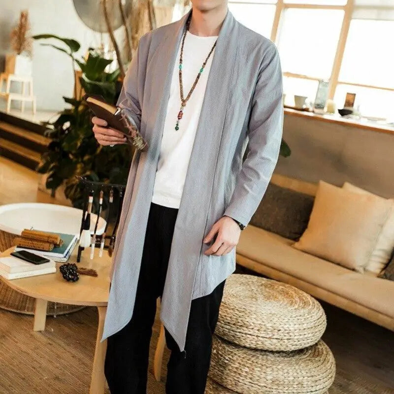 Veste Longue Style Kimono 'Ryuu'