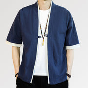 Veste de Kimono Homme 'Bleu Hideki'
