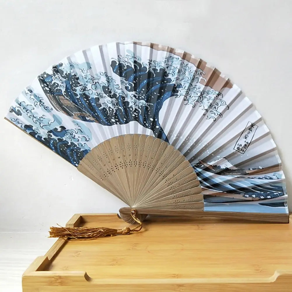 Éventail Japonais 'Vague de Kanagawa'